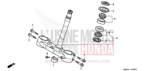 LENKSCHAFT (CRF250R4/5/6/7) CRF250R7 de 2007